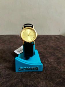 Sonata Gold Watch