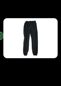 Black Cargo Jogger Pants