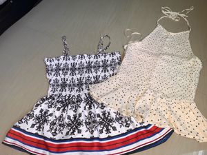 Boho Smocked Crop Tops - Set of 2