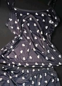 🖤Heart Print Nightsuit🤍