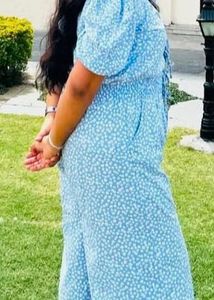 Floral Print Blue Co-ord Set