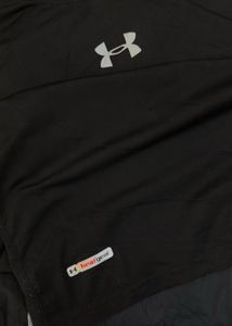 XL-Under Armour Black Long Sleeve Mock Neck Top