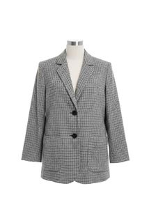 Houndstooth Blazer - Classic Style
