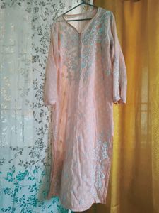 Original chicken Embroidered Cotton Kurta