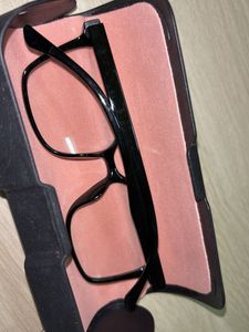 Classic Black Eyeglasses with Case