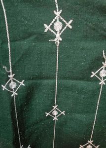 Green Embroidered Kurta