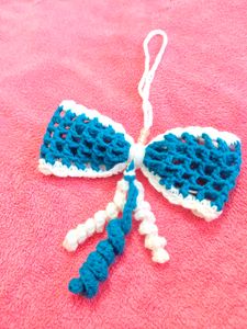 Handmade Crochet Bow Charm
