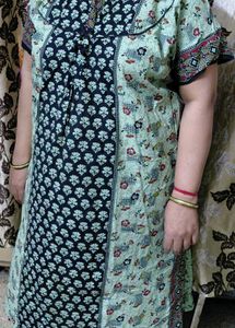 Floral Print Cotton Nighty