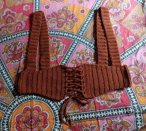 Crochet waist corset