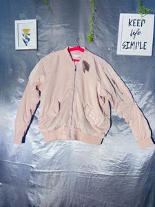 H&amp;M Light Pink Bomber Jacket