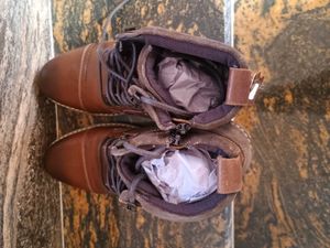 Men's Brown Leather Lace-up Boots