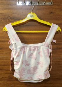 Sweetheart Floral Print Corset Top