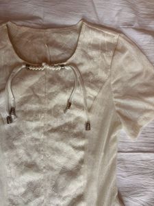 white chinese top