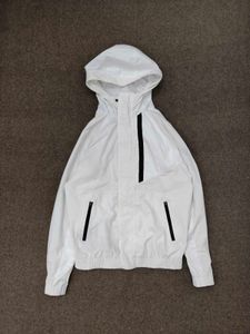 Men's White Hooded Jacket