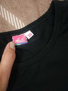 Cute Black Graphic Tee