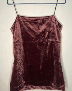Velvet Camisole Top