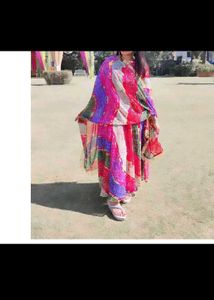 Vibrant Ethnic Kurta Set with Dupatta