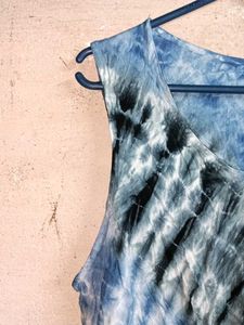 Oversized Tie-Dye Sleeveless Tunic Top