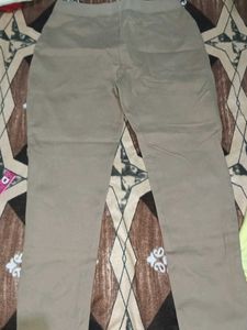 Stylish Beige Trousers with Buckle Detail