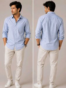 3 Men's  Solid Casual Shirt