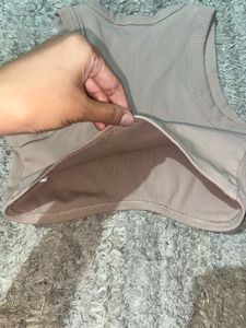 Ribbed Racerback Crop Top