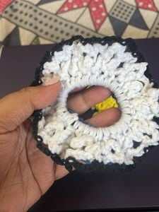 Handmade Crochet Scrunchies Set of 3