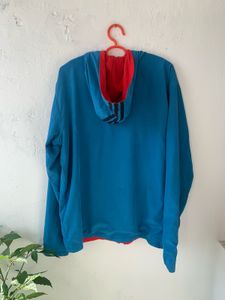 Adidas Blue Zip-Up Hoodie