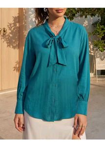 Teal Bow Shirt