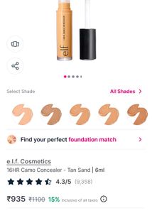 Clearance sale 💖e.l.f. 16HR Camo Concealer