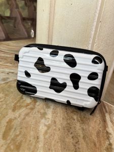Cow Print Cosmetic Bag