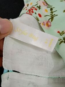 Stylo Bug Green Dress For Girls
