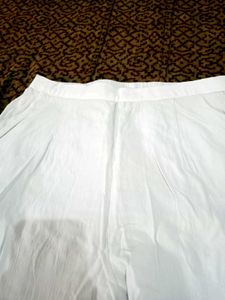 White Linen Cropped Pants