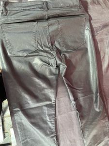 H&amp;M Black Coated Skinny Jeans