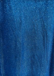 Sparkly Blue Off-Shoulder Gown