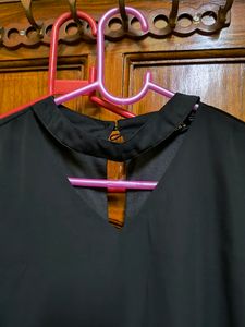 Embroidered Black Dress