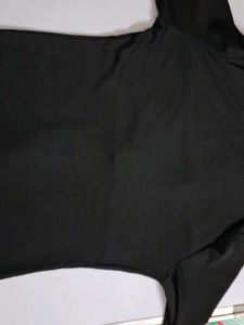 Black Zip-Up Ribbed Crop Top