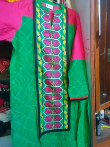 Green &amp; Pink Kurta