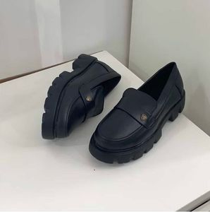 Chunky Black Loafers