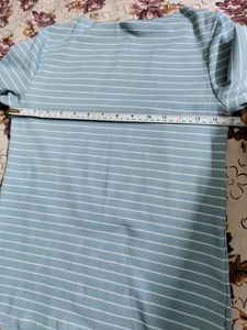 Striped Light Blue Top