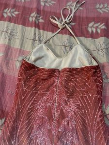 Sparkling Halter Neck Party Dress