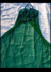 Emerald Green Lace Nightgown
