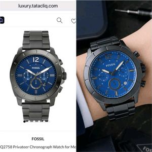 Fossil Chronograph Watch Blue Dial