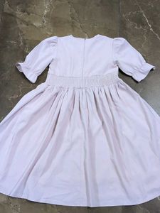 Light Pink Smocked Waist Midi Dress
