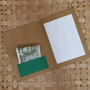 Handmade Greeting Card-cum-Money Envelope (Pair)