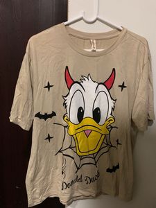 Cute Donald Duck Graphic T-Shirt