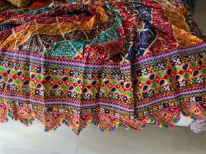 Vibrant Embroidered Garba Lehenga Ghagra