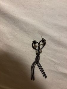 Chic Dangle Earrings with Rhinestones