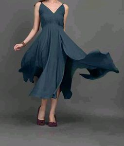 Teal Spaghetti Strap Dress