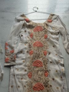 Embroidered Kurta with Dupatta
