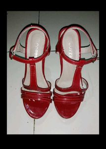 Red Copper heels sandals